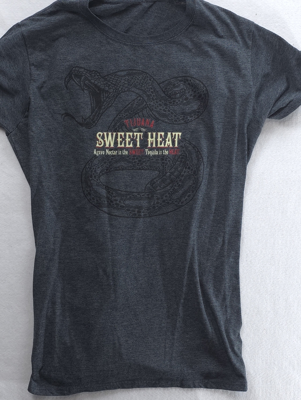 Tijuana Sweet Heat Snake Graphic T Shirt Womens S M Fitted No Tag